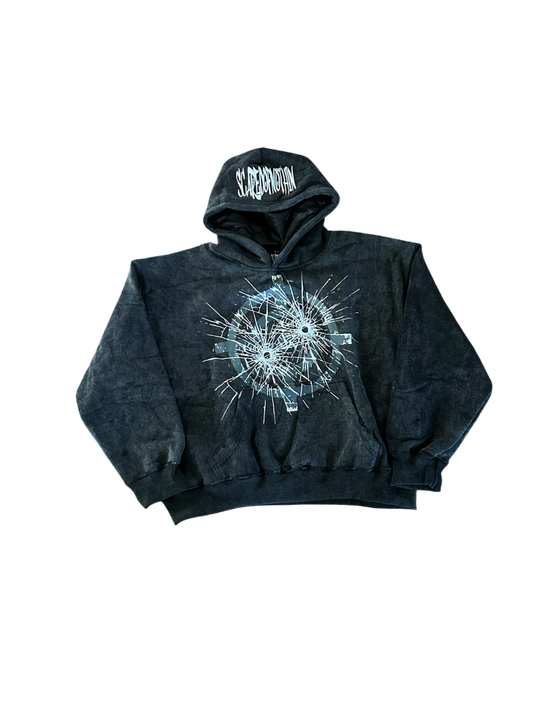 Scaredofnothin charcoal hoodie