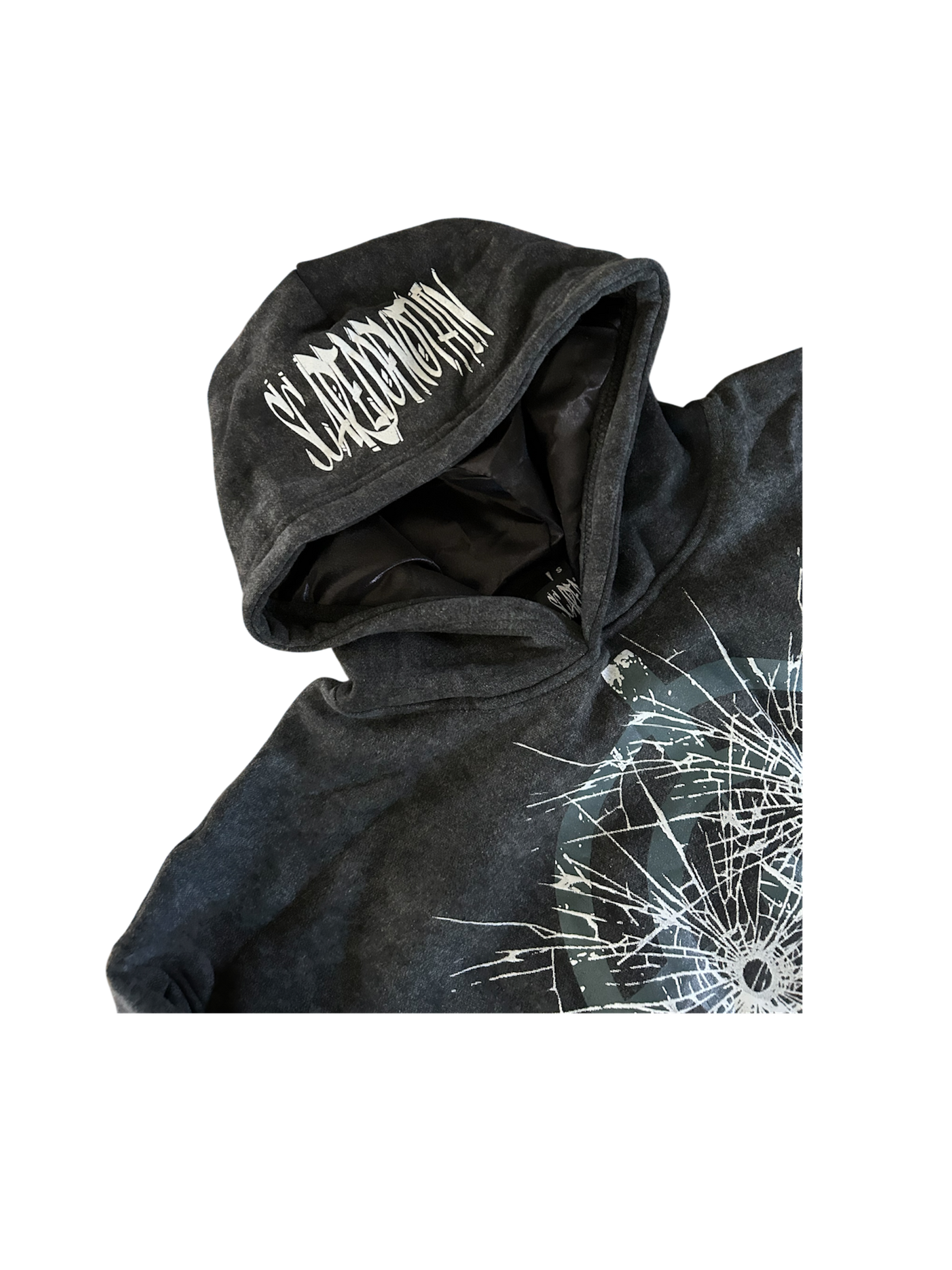 Scaredofnothin charcoal hoodie